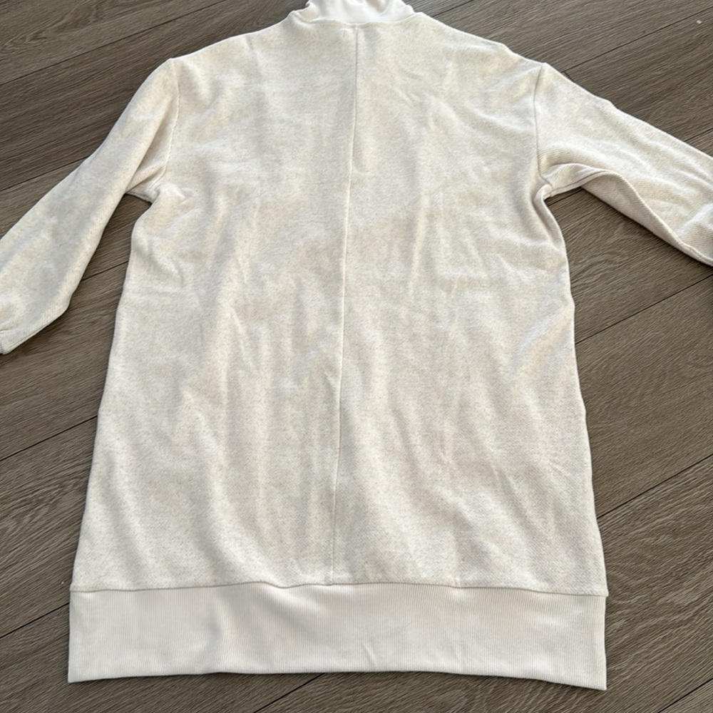 Faherty Legend Quarter Zip Dress Off White NWT size small - Picture 10 of 11